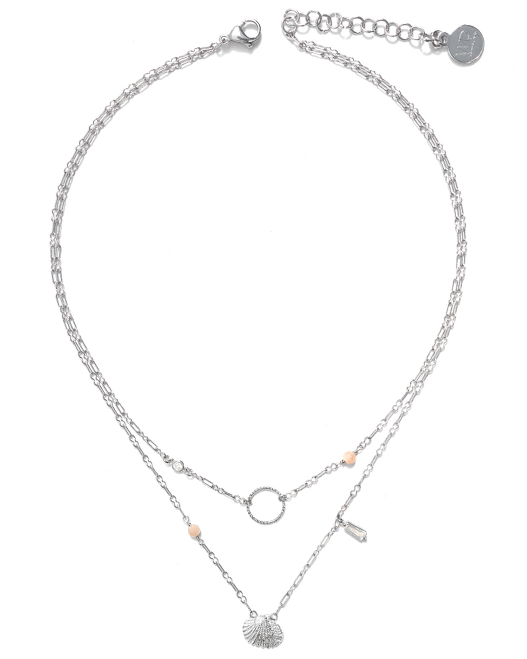 Clam Collier Argent
