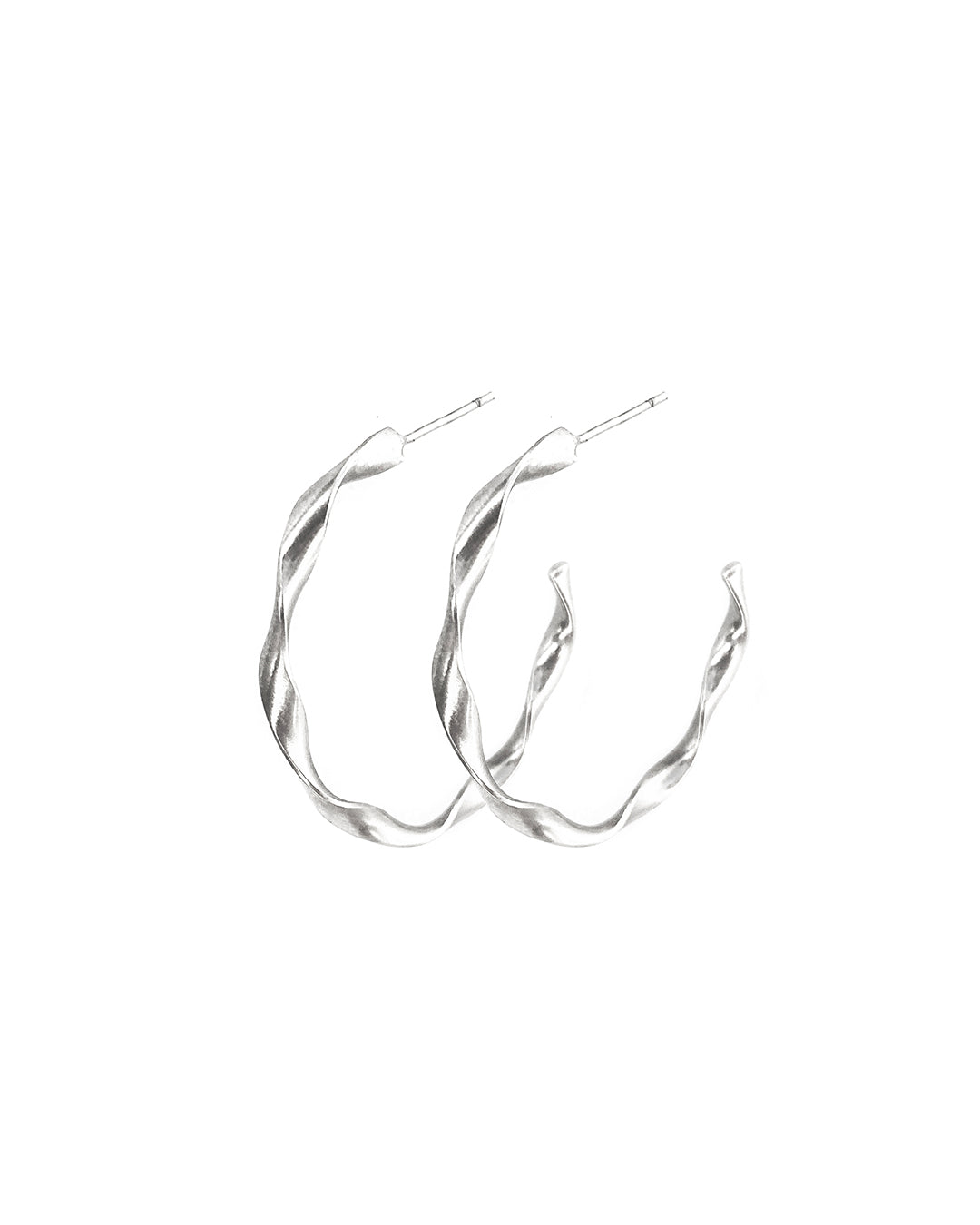 Twist Silver Earrings