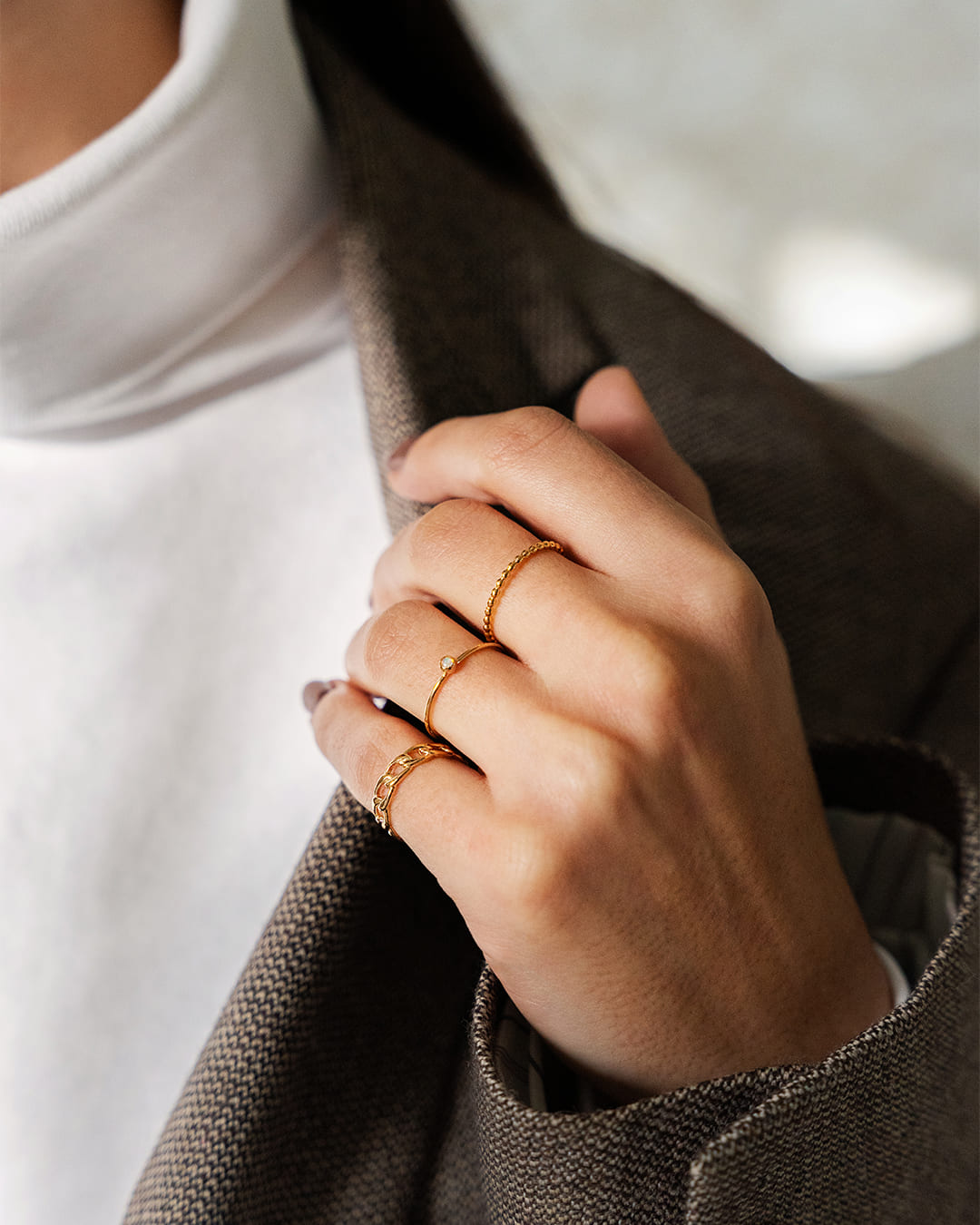 Dainty Solid Gold Ring