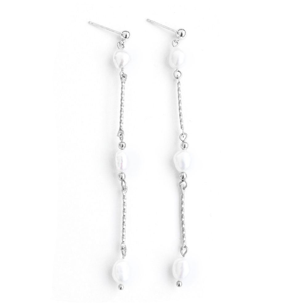 Tahiti Silver Earrings